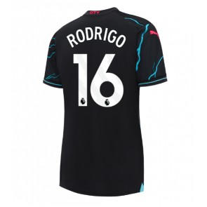 Manchester City Rodri Hernandez #16 Rezervni Dres za Ženska 2023-24 Kratak Rukavima